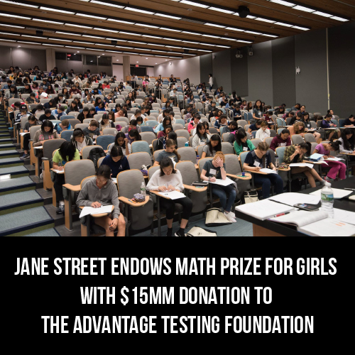 In the News Math Prize for Girls Official Site Advantage Testing